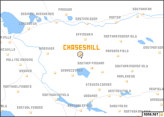 map of Chases Mill