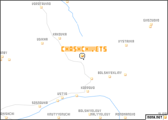 map of Chashchivets