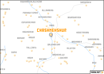 map of Chashmeh Shūr