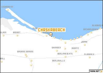 map of Chaska Beach