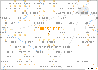 map of Chasseigne