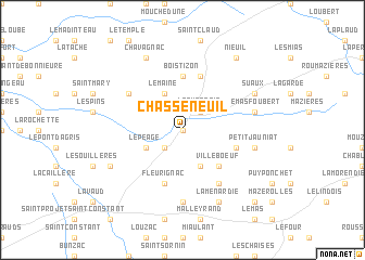 map of Chasseneuil