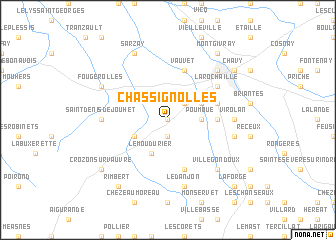 map of Chassignolles