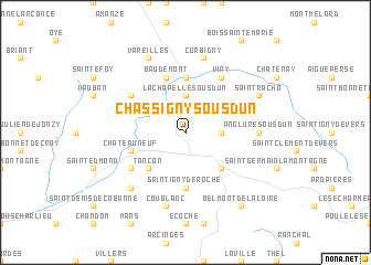map of Chassigny-sous-Dun