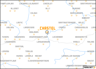 map of Chastel