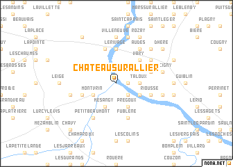 map of Château-sur-Allier