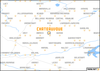 map of Château-Voué