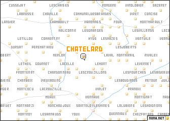 map of Châtelard