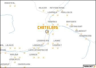map of Châtelard