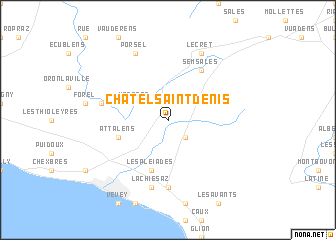 map of Châtel-Saint-Denis