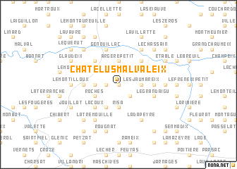 map of Châtelus-Malvaleix