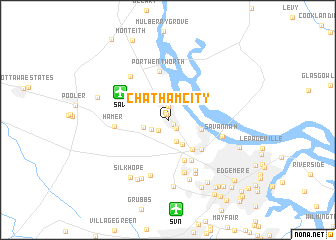 map of Chatham City