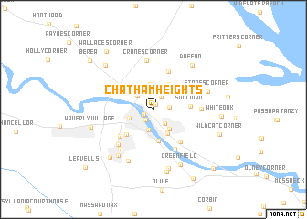 map of Chatham Heights