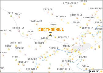 map of Chatham Hill
