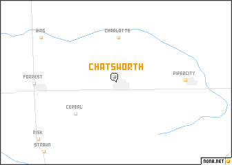 map of Chatsworth