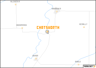 map of Chatsworth