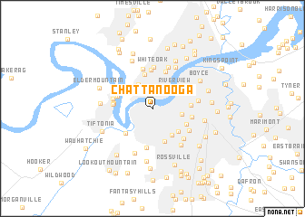 map of Chattanooga