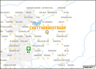 map of Chattha Bakhtāwar