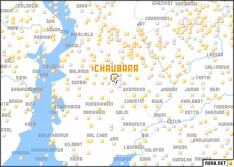 map of Chaubāra