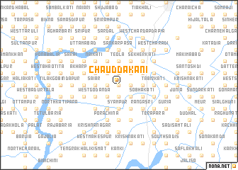 map of Chauddakāni