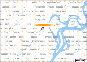 map of Chaudda Pāika