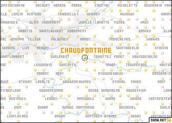 map of Chaudfontaine