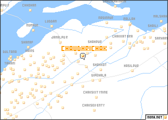 map of Chaudhri Chak