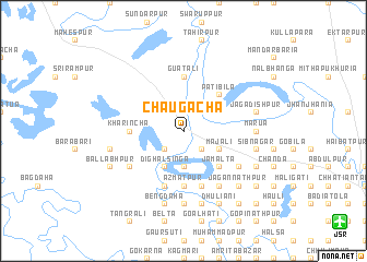 map of Chaugācha