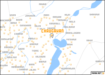 map of Chaugāwān