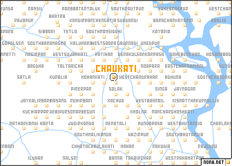 map of Chaukāti