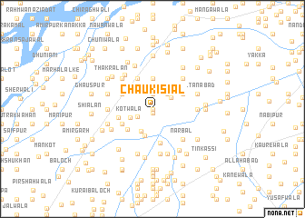 map of Chauki Siāl