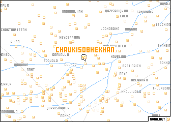 map of Chauki Sobhe Khān
