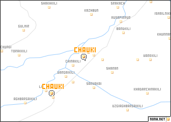 map of Chaukī
