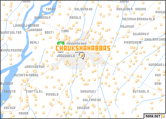 map of Chauk Shāh Abbās