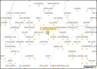 map of Chaumes