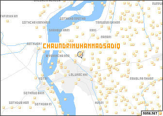 map of Chaundri Muhammad Sādiq