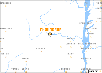 map of Chaungshe