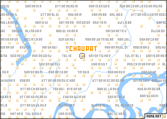 map of Chaupāt