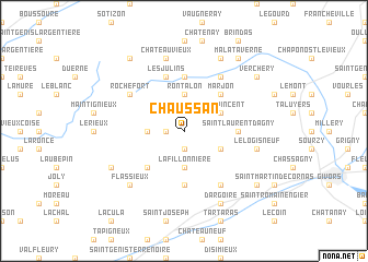 map of Chaussan