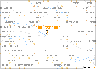 map of Chaussenans