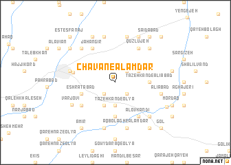 map of Chavān-e ‘Alamdār