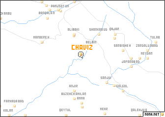 map of Chāvīz