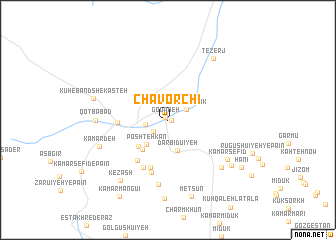 map of Chāvorchī