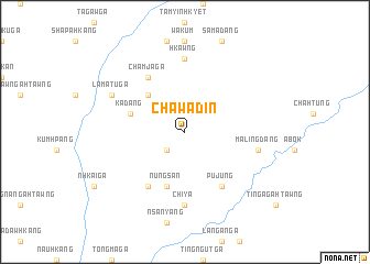 map of Chāwādin
