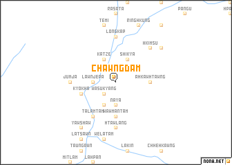 map of Chawngdām