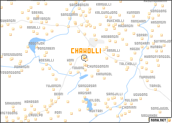 map of Chawŏl-li