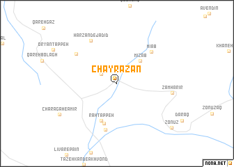 map of Chāy Razān