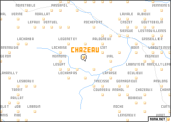 map of Chazeau