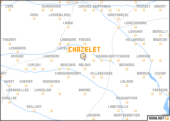 map of Chazelet
