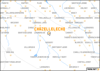 map of Chazelle-lʼÉcho